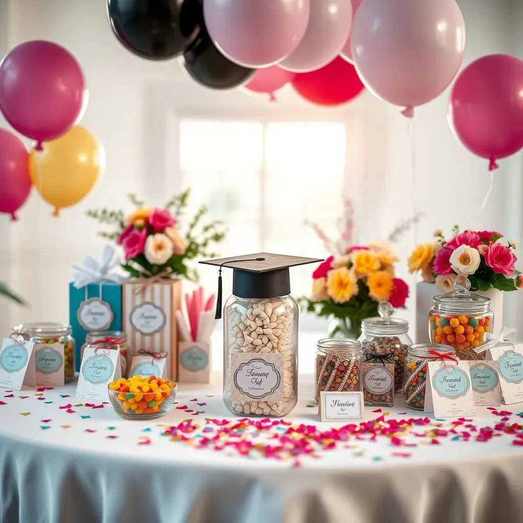 Personalized Candy Buffet Favors: Graduation Party Candy Buffet Ideas