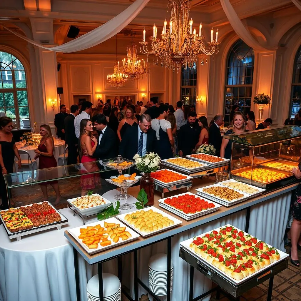 Planning Your Wedding Reception Appetizer Buffet Ideas: Logistics and Flow