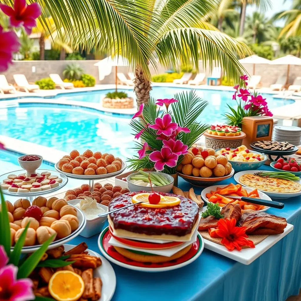 Amazing Pool Party Buffet Ideas with Desserts for Summer Fun