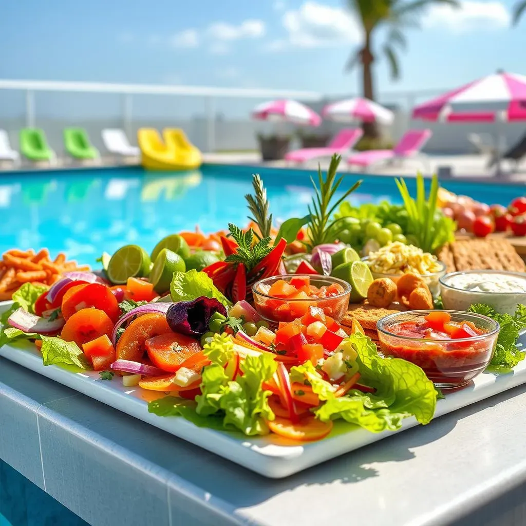 Absolute Pool Party Buffet Ideas with Salads for Summer