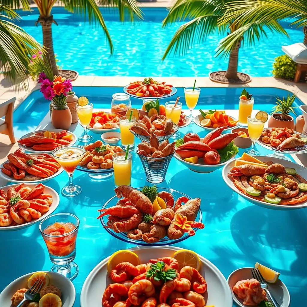 Absolute Pool Party Buffet Ideas with Seafood for Summer