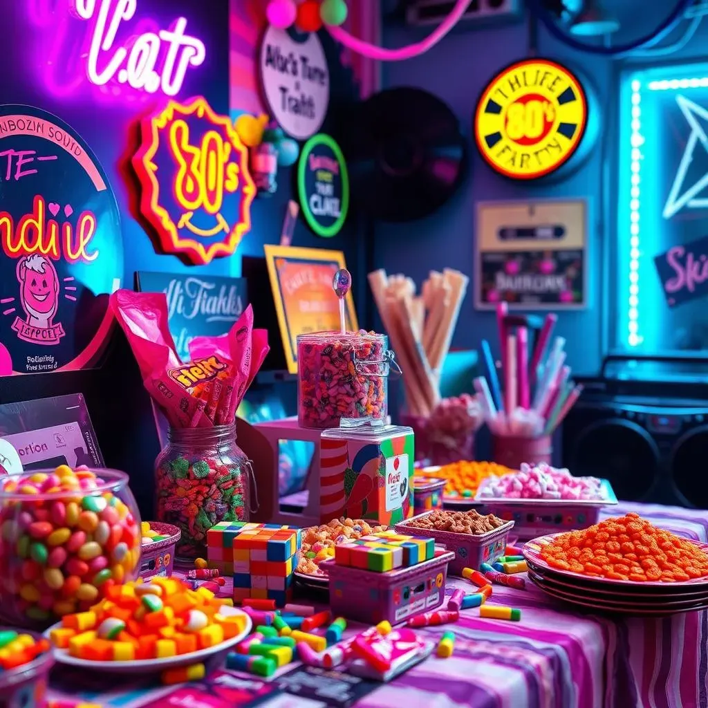 Rockin' 80's Candy Buffet Ideas: Decorations and Vibe