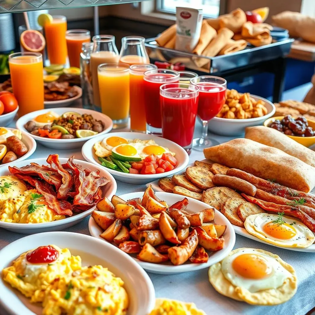 Savory Sensations: Breakfast Buffet Ideas with Juices Selection