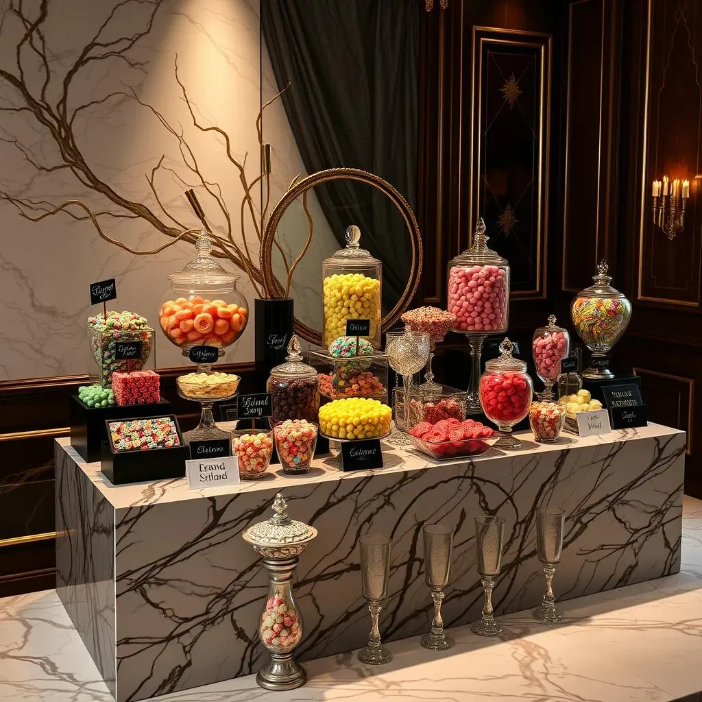 Setting the Scene: Decorating Your Black and Gold Candy Buffet 