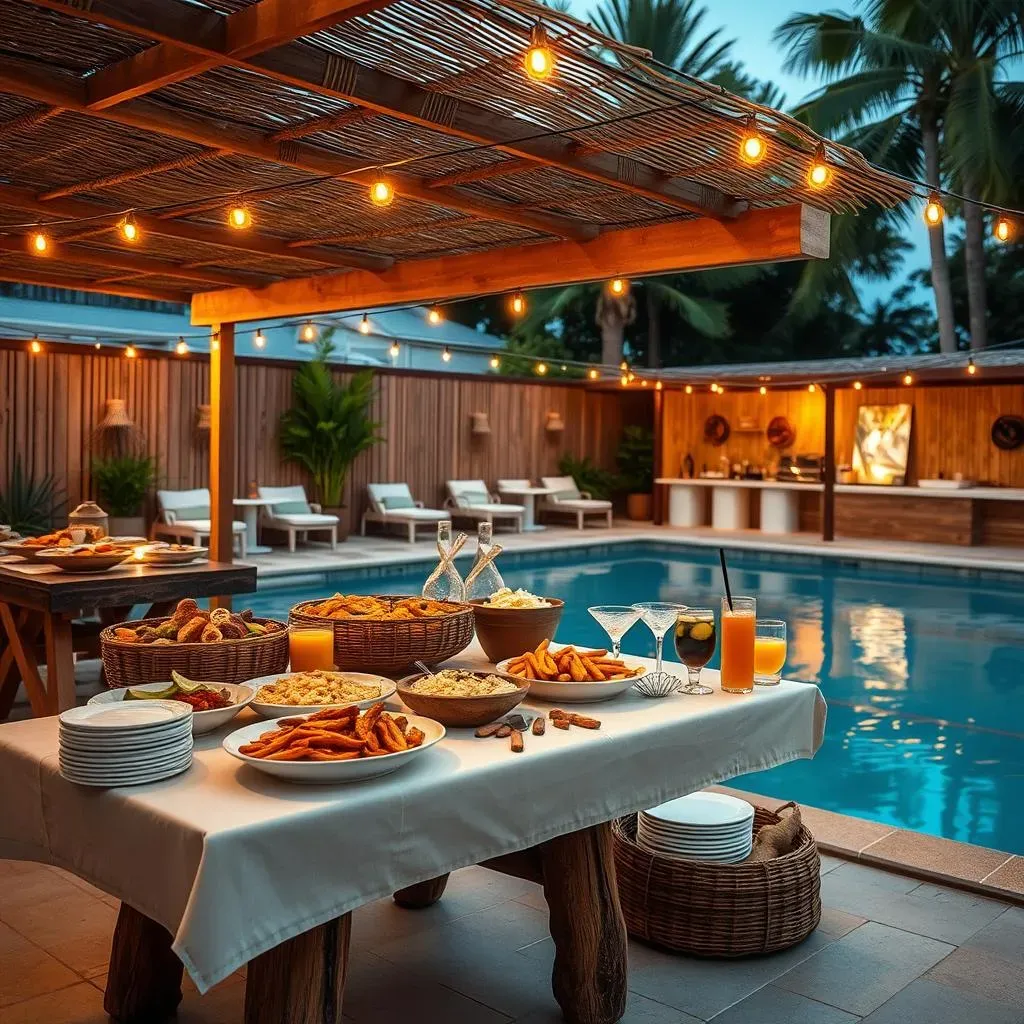 Setting the Scene for Your Adult Pool Party Buffet