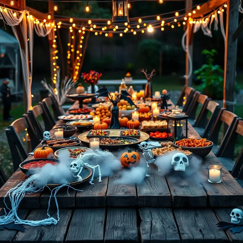 Setting the Scene: Outdoor Buffet Decor & Ambiance