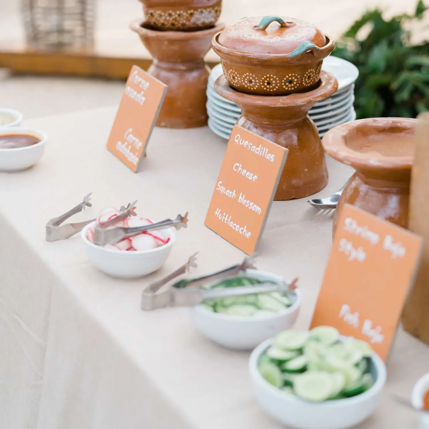 Setting the Scene: Presentation for Mexican Wedding Buffets