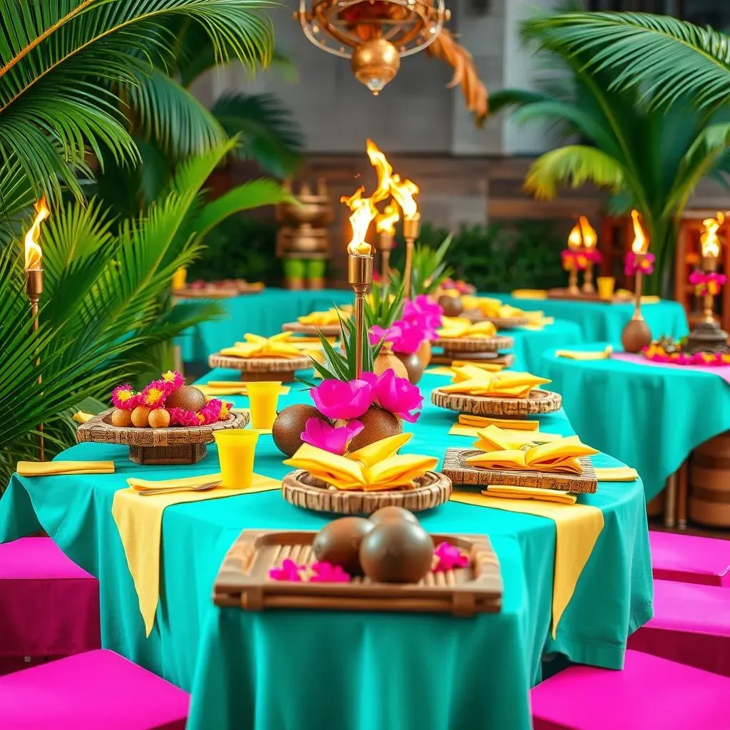 Setting the Scene: Tropical Decor for Your Buffet