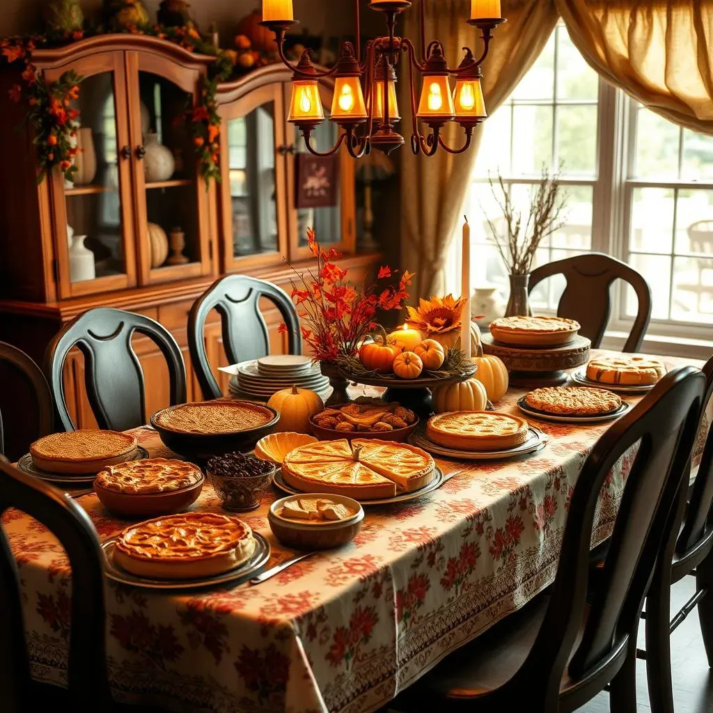 Setting the Thanksgiving Table: Buffet Style with Homemade Pies