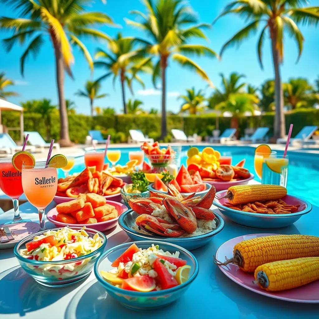 Sidekicks and Refreshments: Completing Your Pool Party Seafood Feast