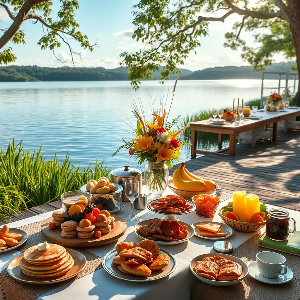 Stunning Lakeside Breakfast Buffet Themes