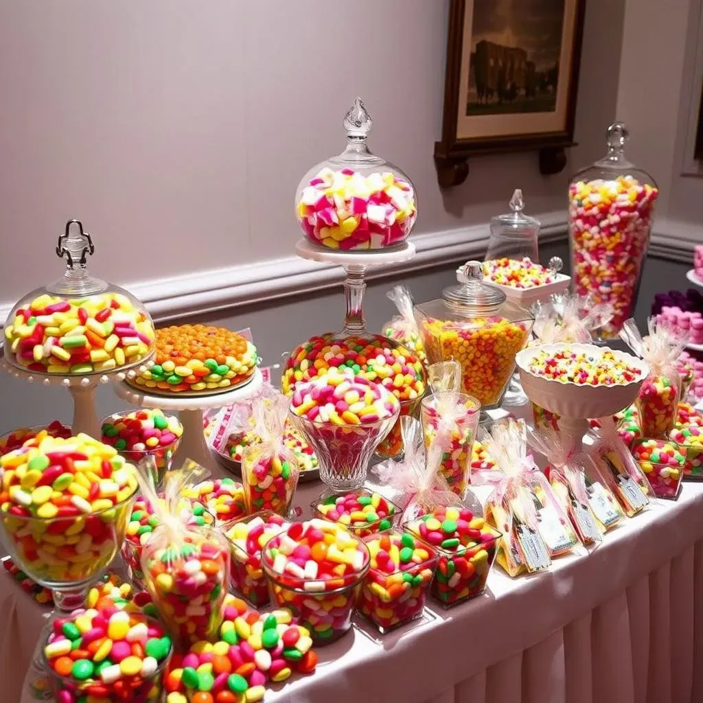 Taffylicious Treats:  Creative Taffy Station Displays for Candy Buffets