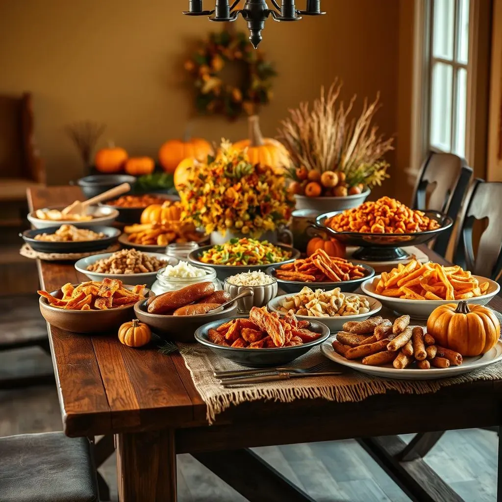 Thanksgiving Buffet Ideas with Drinks Station: Decor & Design Tips