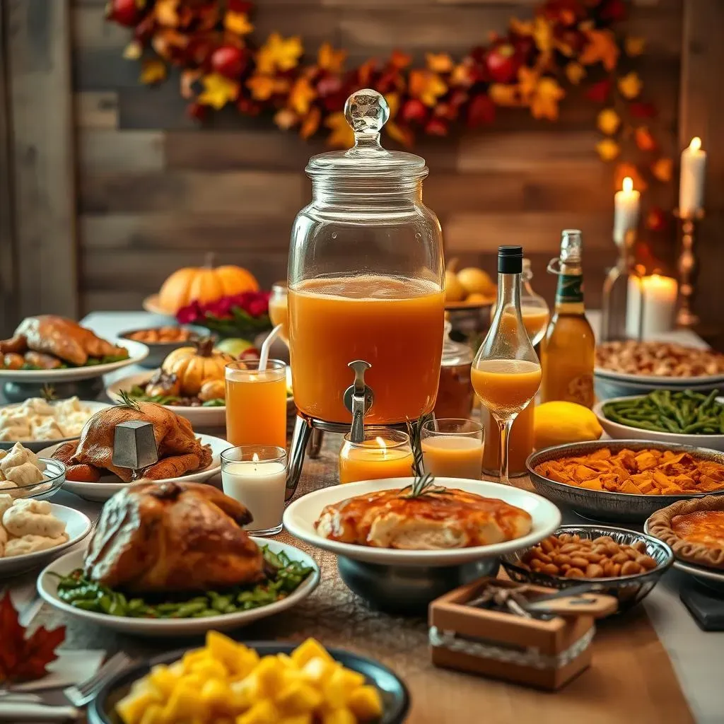 Ultimate Thanksgiving Buffet Ideas with Drinks Station