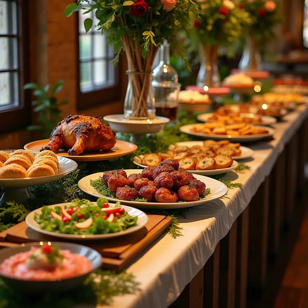 Impressive wedding buffet menu ideas guests rave about
