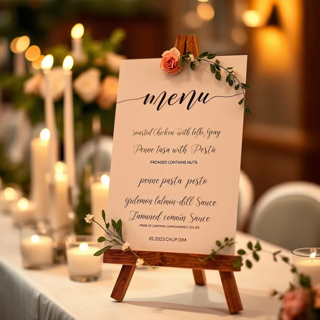 Stunning Wedding Buffet Menu Sign Ideas & Tips