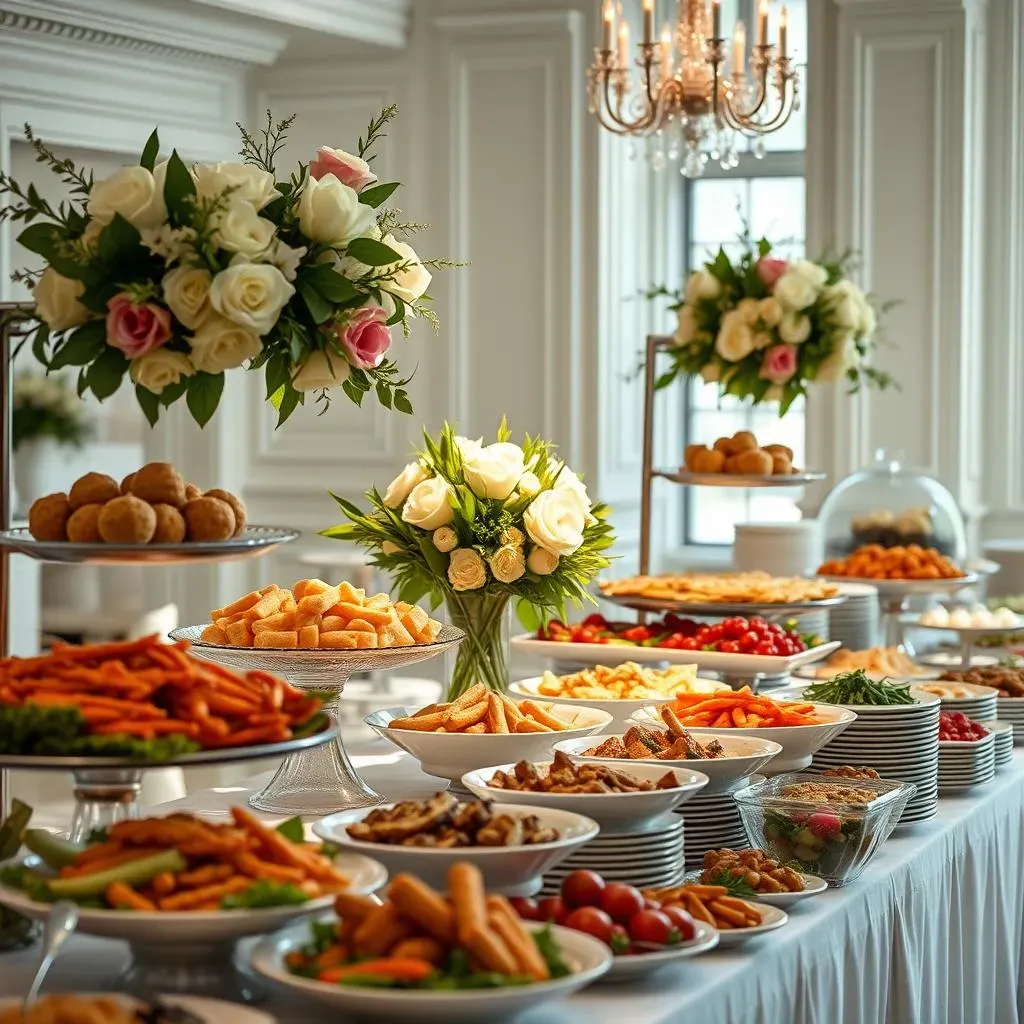 Essential wedding buffet set up ideas for guests