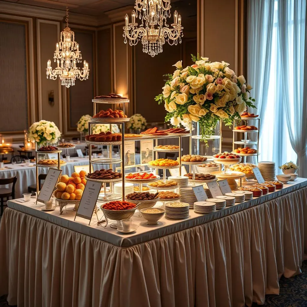 10 Stunning wedding buffet table decorating ideas