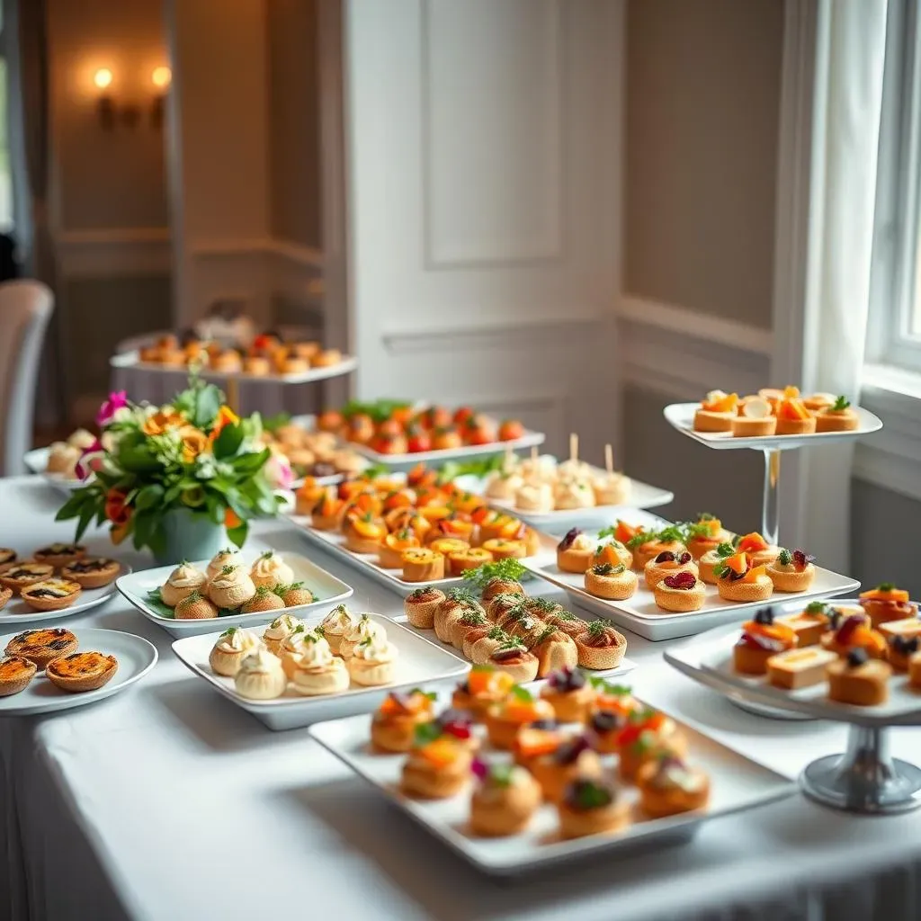 Spectacular wedding reception appetizer buffet ideas