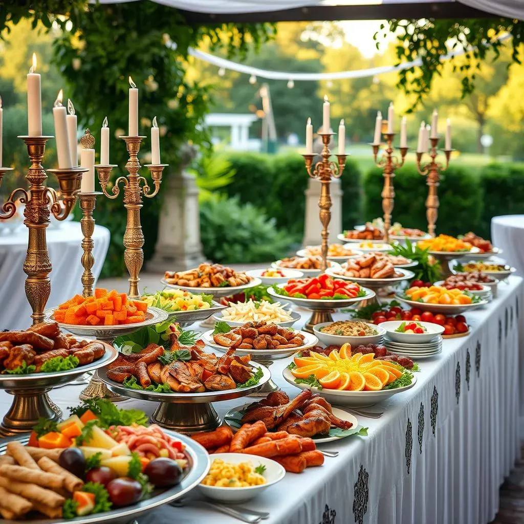 Impressive wedding reception buffet ideas guests love