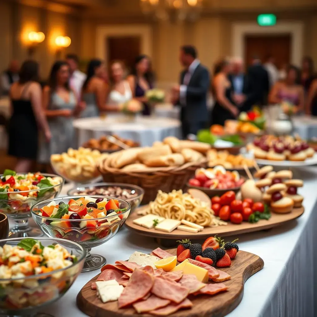 Smart wedding reception buffet menu ideas on a budget