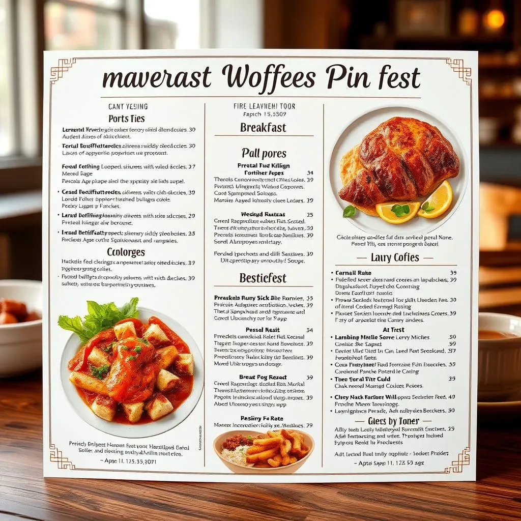 What Makes a Great Breakfast Buffet Menu PDF?