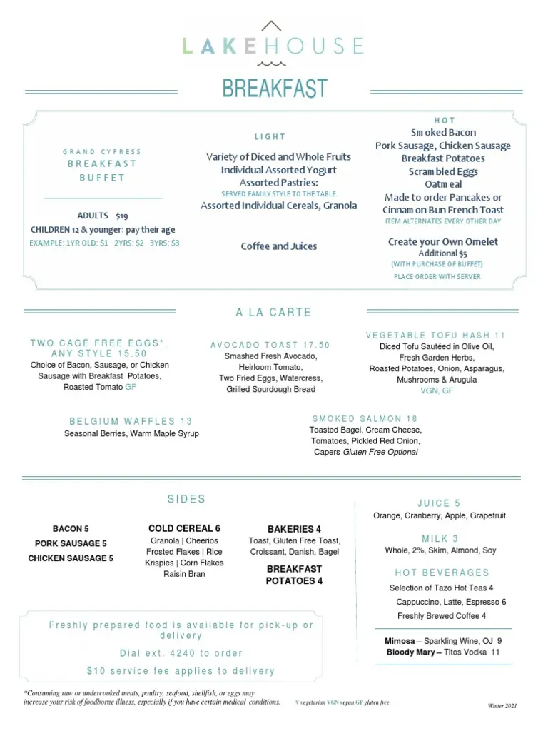 Why a Breakfast Buffet Menu PDF Matters