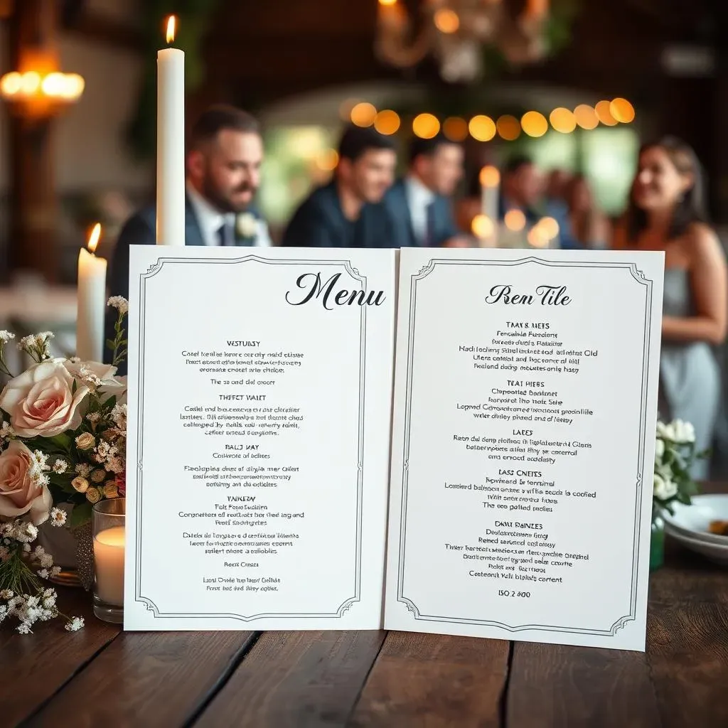 Why Use a Wedding Buffet Menu Template?